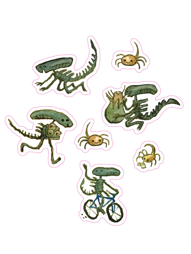 Life On Planet Alien Sticker Pack