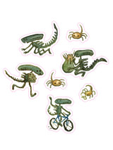 Life On Planet Alien Sticker Pack