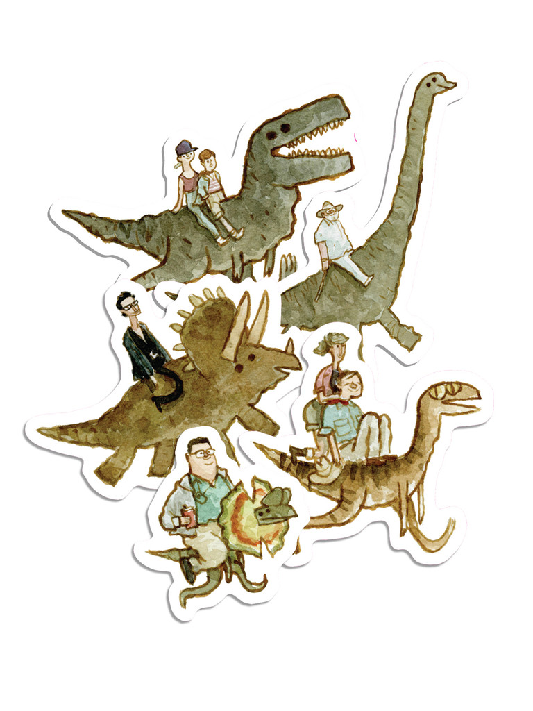 Jurassic Backs Sticker Pack