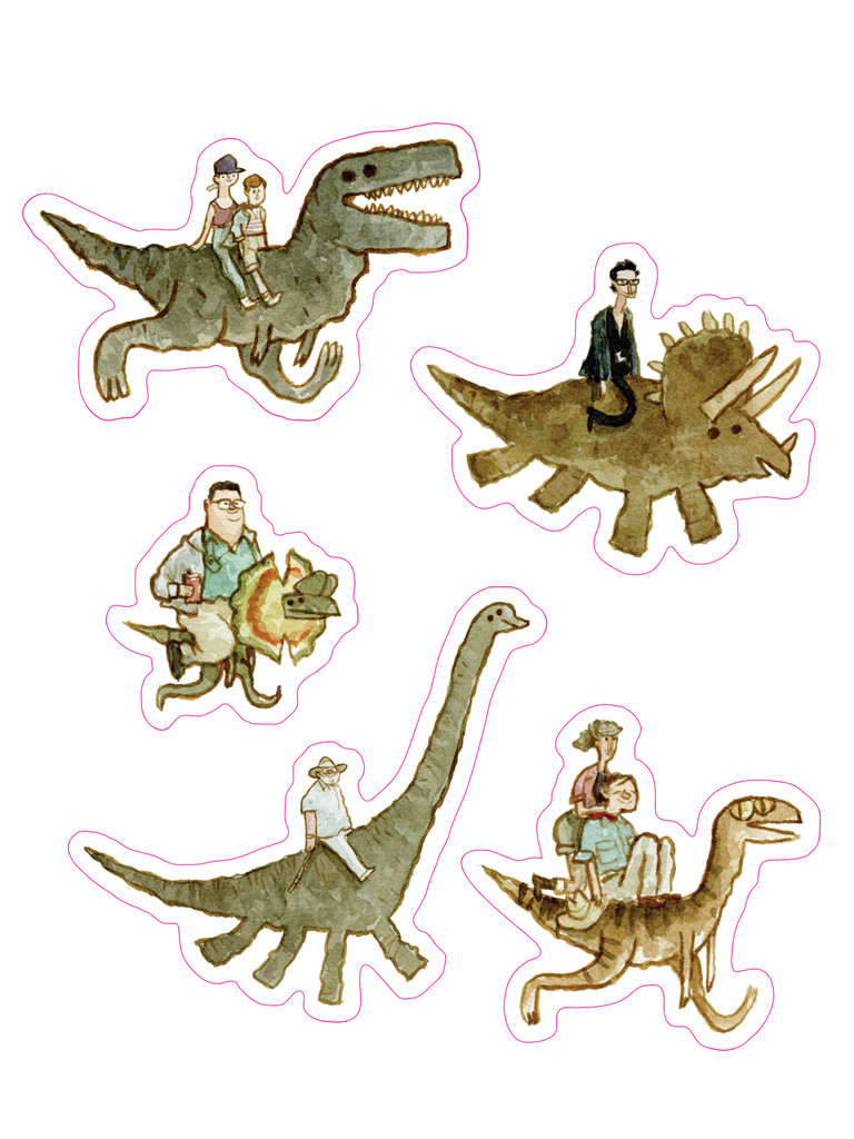 Jurassic Backs Sticker Pack