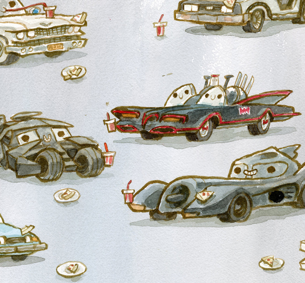 Driving Machines Enjoying Pizza