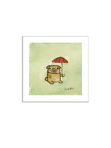 Umbrella Dog Print