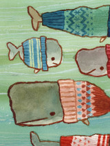 Whale Sweaters Print