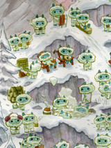 Snow Creature Mountain Top