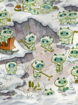 Snow Creature Mountain Top