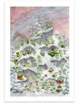 Snow Creature Mountain Top