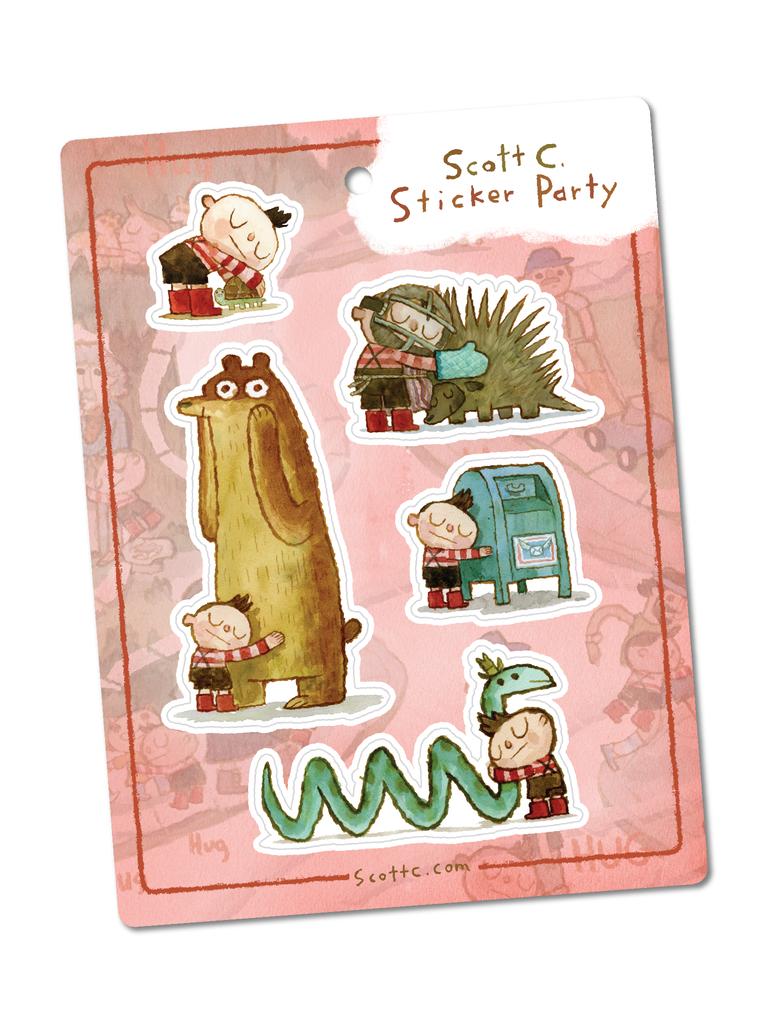 Hug Machine Sticker Sheet